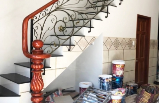 Cầu thang sắt nghệ thuật Châu Âu MDSCA04